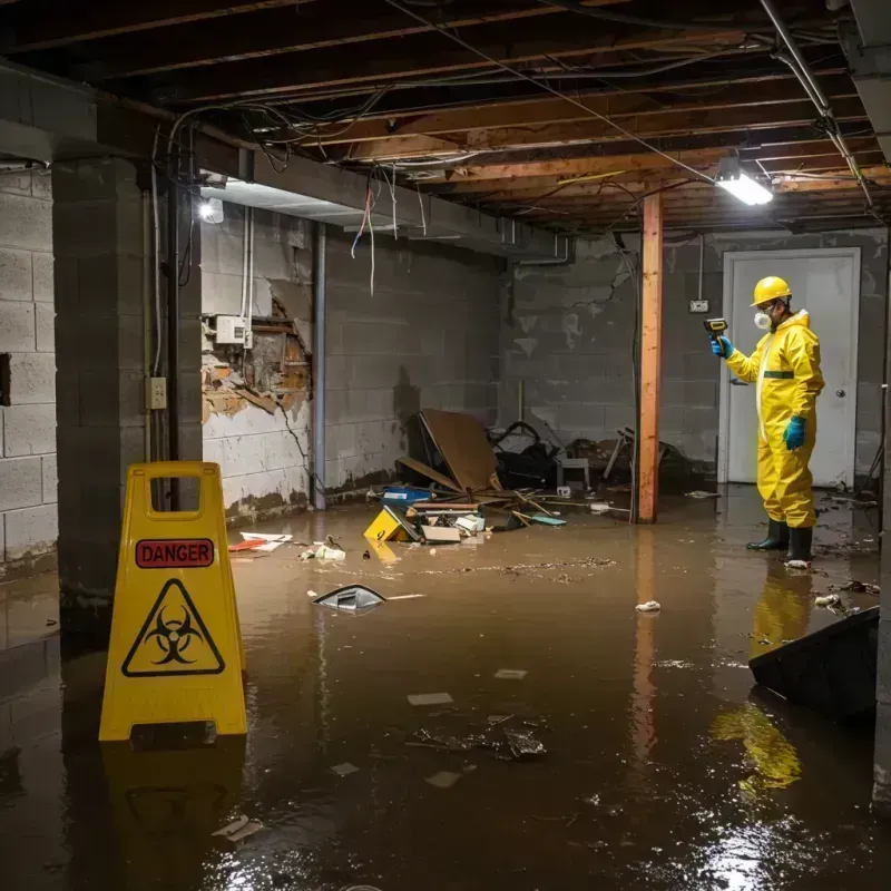 Flooded Basement Electrical Hazard in Conyers, GA Property